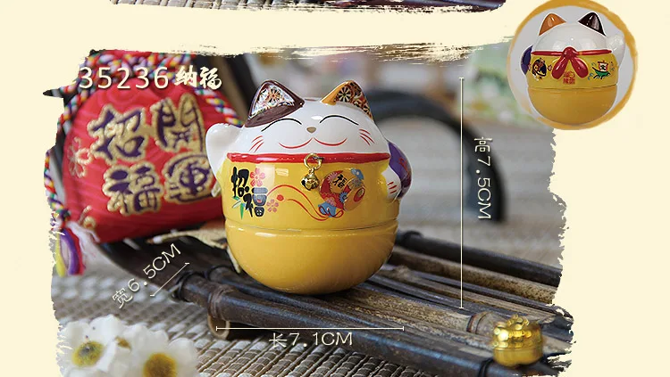 Lucky cat Лидер продаж Товары рождественские подарки миниатюрная статуя камера bambina украшения дома аксессуары для гостиной