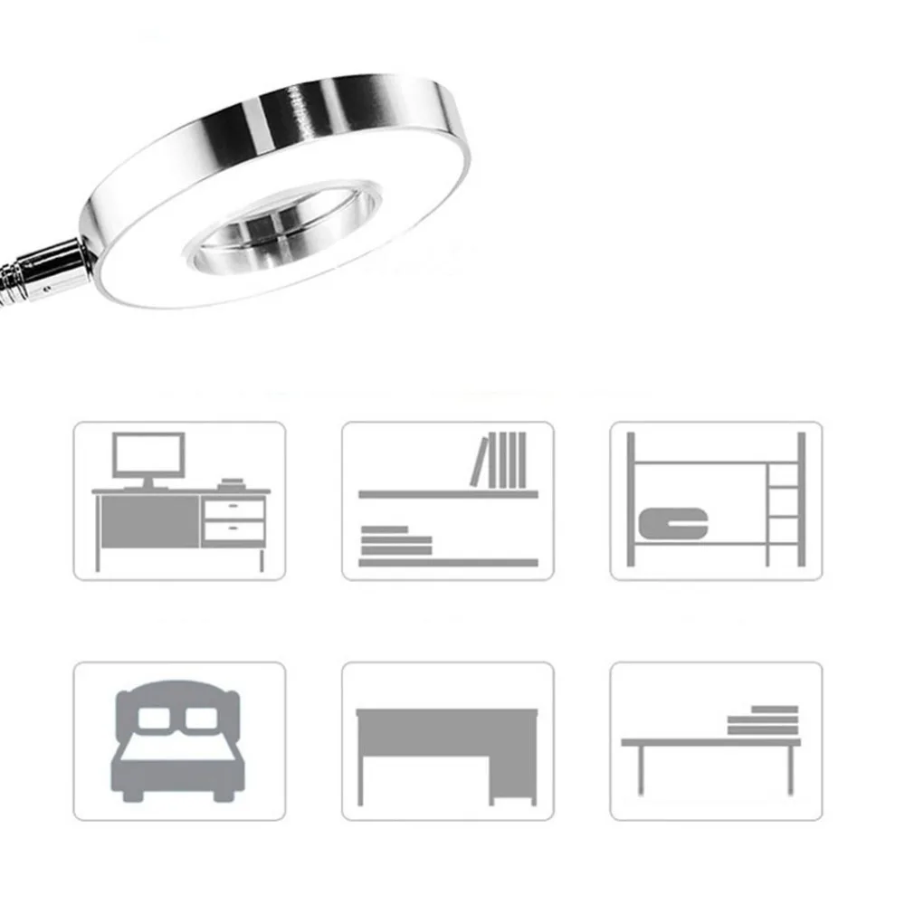 Tattoo Lamp Led Eye Protection Table Lamp Usb Dormitory Table Lamp Girl Reading Desk Lamp College Bedside Clip Table Lamp