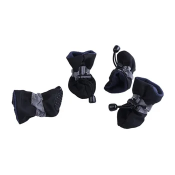 

4pcs Waterproof Winter Pet Dog Shoes Anti-slip Rain Snow Boots Footwear Thick Warm For Small Cats Dogs Puppy Dog Socks Booties