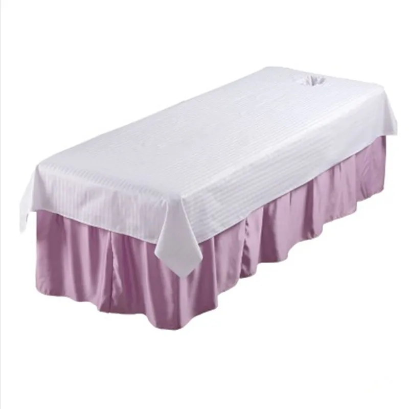 Салон красоты простыня для массажа посвященная с отверстием кровать чистый