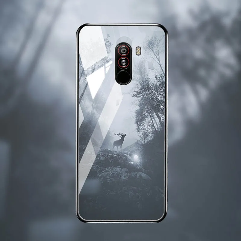 Чехол из закаленного стекла для Xiaomi mi 8 9 SE 9T A3 чехол s Star Space Coque для Xiao mi Pocophone F1 mi x 2S Red mi Note 7 8 Pro - Цвет: M010