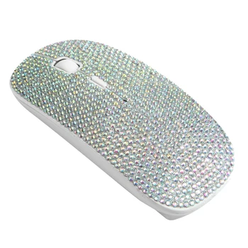 

2.4GHz Wireless Mouse Covered with Rhinestone Crystal with USB Receiver Compatible Computer MacBook Great Gift Idea