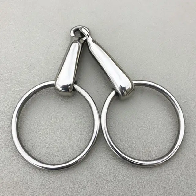 Stainless Steel Loose Ring Snaffle Bit Horse Hollow Mouthpiece 12cm Product Horse Equipement 5