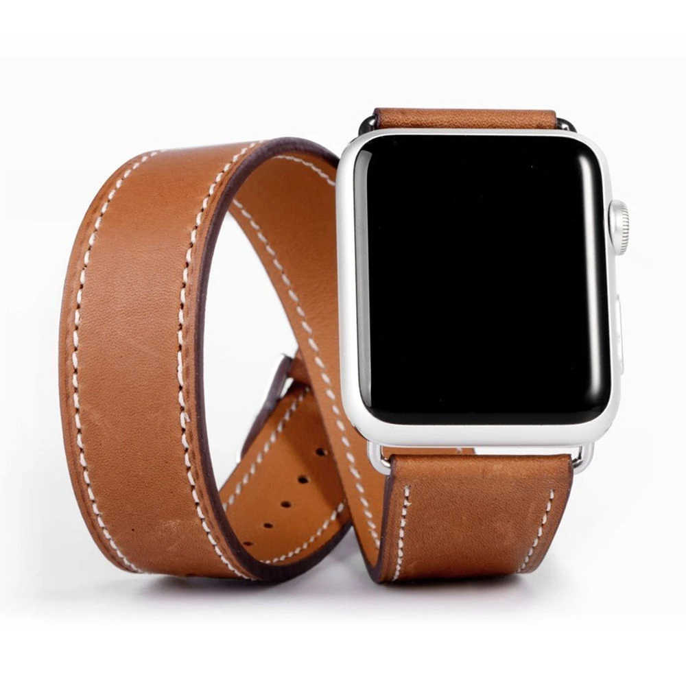 Double leather watch band Clearance