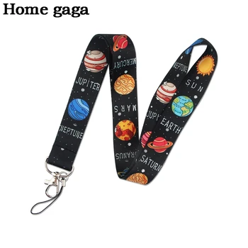 

D3232 Wholesale 20pcs/lot Space Neck Strap Lanyard keychain Cell Phone Strap ID Badge Holder Rope Key Chain Keyring Accessories
