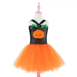 Очень милые платья для девочек на Хэллоуин Одежда для младенцев праздничный костюм платье-пачка для девочек, косплей, вечеринка, Хэллоуин
