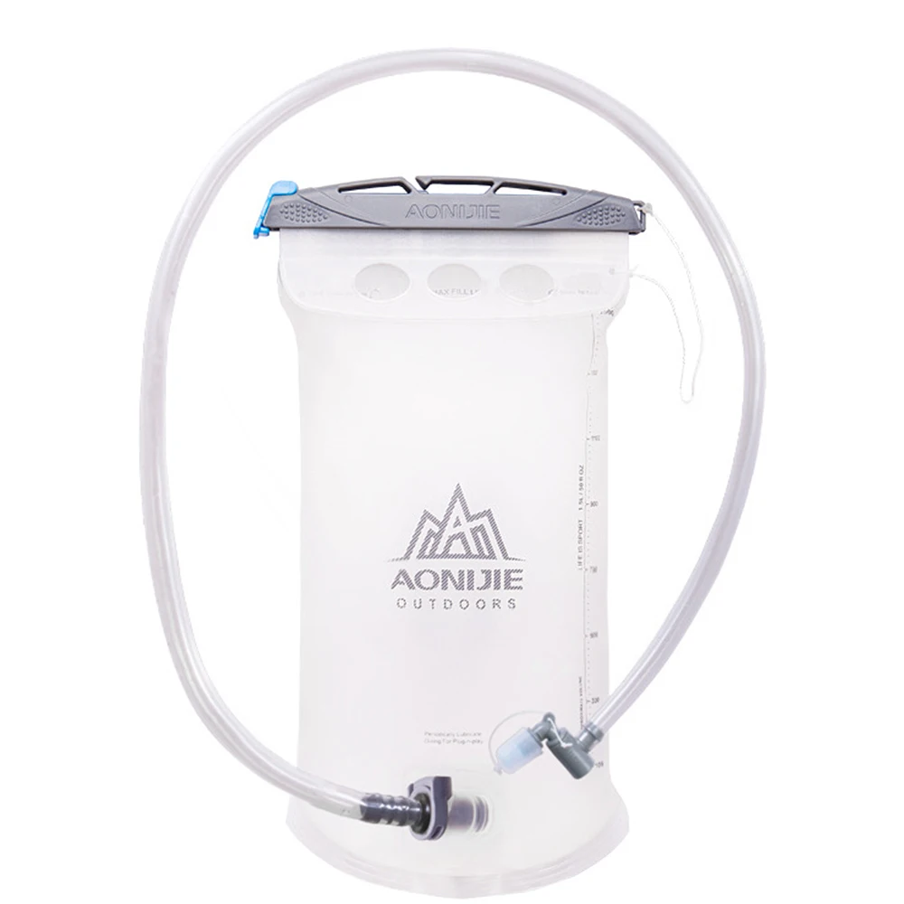 Lateral outlet Открытый 1.5L мешок для воды мешок для мочевого пузыря Спортивная дорожная велосипедная свободная вода BPA Спортивная бутылка гидратация пакет BPA бесплатно - Цвет: Lateral outlet
