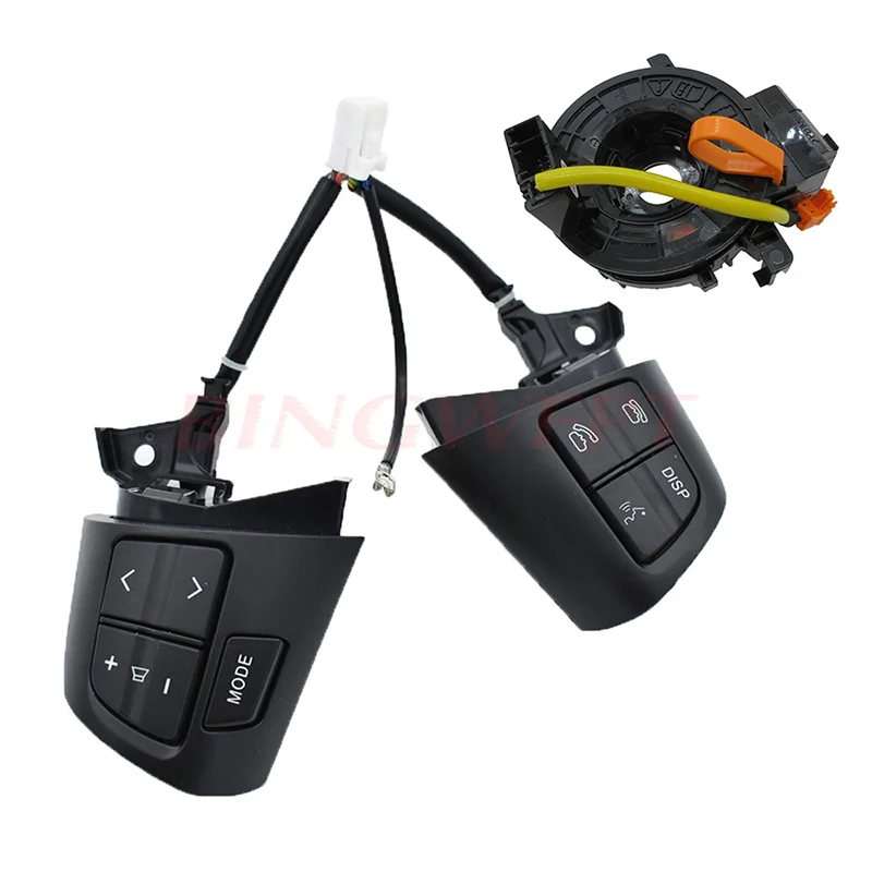 Рулевое колесо аудио кнопка управления 8425002230 для TOYOTA COROLLA ADE150 NDE150 NRE150 ZRE15* ZZE150 2010-2013 84250-02230 - Цвет: 1 Set Black