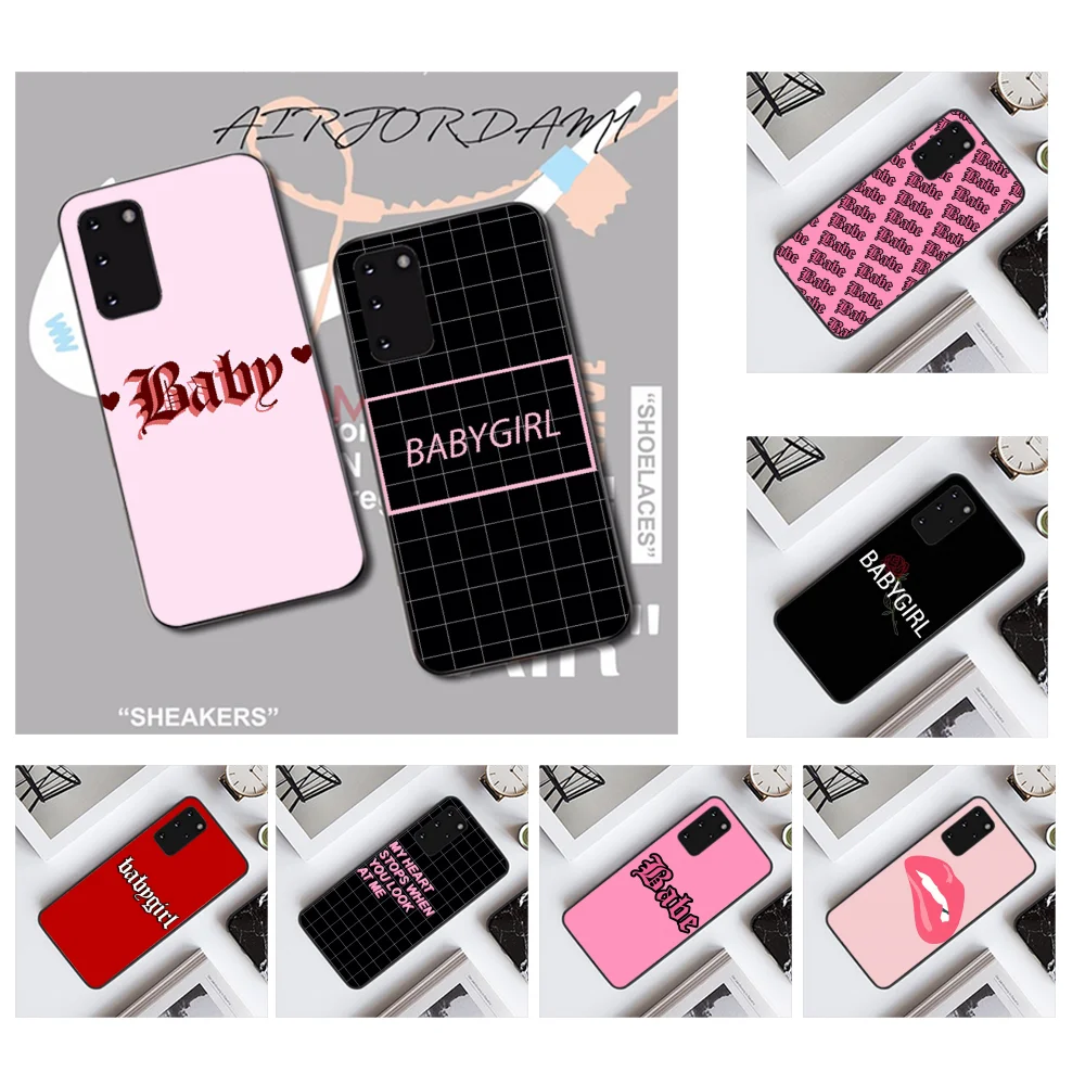NBDRUICAI BABYGIRL Quotes Luxury Unique Design Phone Cover for Samsung S20 plus Ultra S6 S7 edge S8 S9 S10 5G | Мобильные телефоны