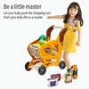52pcs/65pcs New  Multi Function Simulation Large Supermarket Shopping Suit Mini Cart Cash Register Toys Children Pretend Play 3
