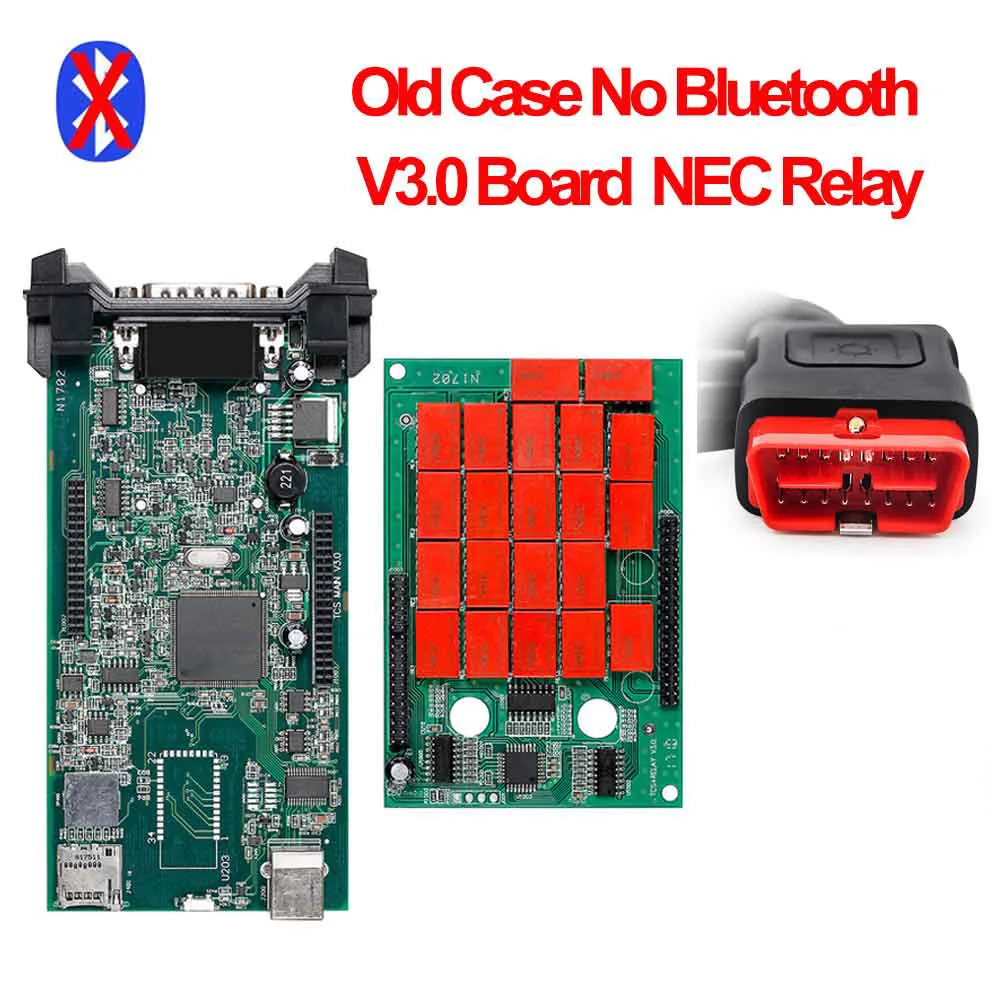 Cdp tcs pro plus с bluetooth R3/,00 с keygen для автомобилей/грузовиков obd2 диагностический инструмент, такой же как mvd Multidiag pro - Цвет: old case no BT