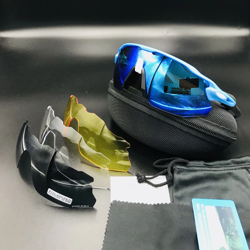 Polarized 6 Очки для езды на велосипеде, женские, мужские, для бега, спортивные, поляризационные, для езды на велосипеде, MTB, для езды, Защитные солнцезащитные очки, 4 линзы, очки - Цвет: Polarized 6