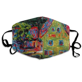 

Mouth Mask Square in Oil Painting Print Masks - Breathable Adjustable Windproof Mouth-Muffle, Camping Running for Women and Men