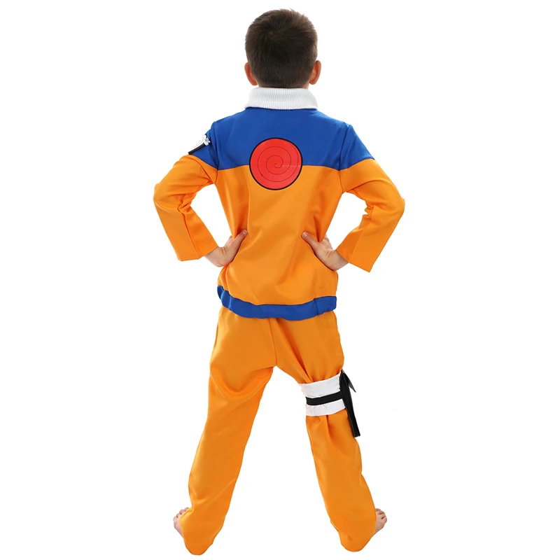 Kids cosplay costume Calssic Anime Cosplay Children Cosplay Costumes juvenile Uzumaki Narut kids European size superhero cosplay costume kids cosplay costume