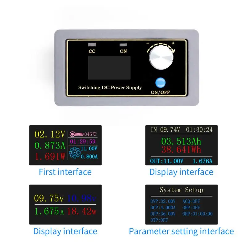 

Programmable CNC Buck-boost DC Adjustable Regulated Power Supply Module Automatic Boost Converter Voltmeter Ammeter