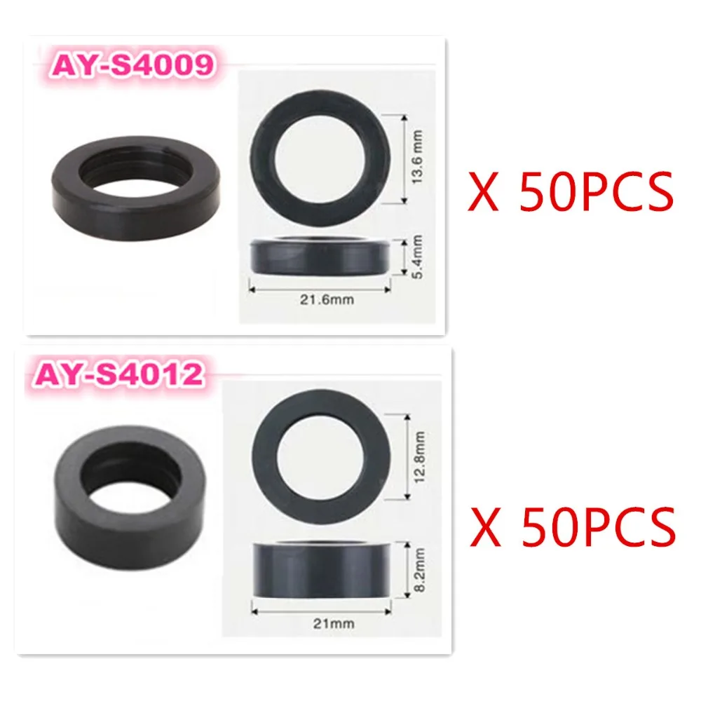 

100pieces lower rubber seals insulator for honda OBD1 Civic D16z6 JC585 92-95 fuel injector repair kit (AY-S4009,AY-S4012)