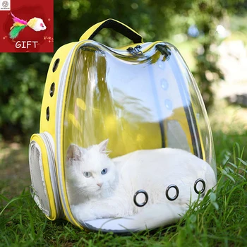 

High Quality Astronaut Outdoor Carrying Breathable Space Capsule Travel Bag Portable Transparent Pet Carrier Cat Dog Backpack