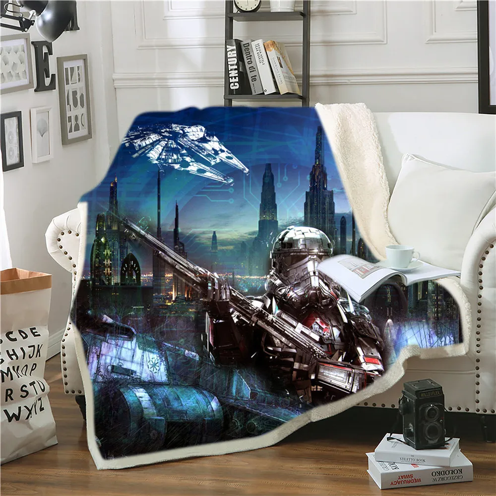 Star Wars Sherpa Plush Blankets Boys 