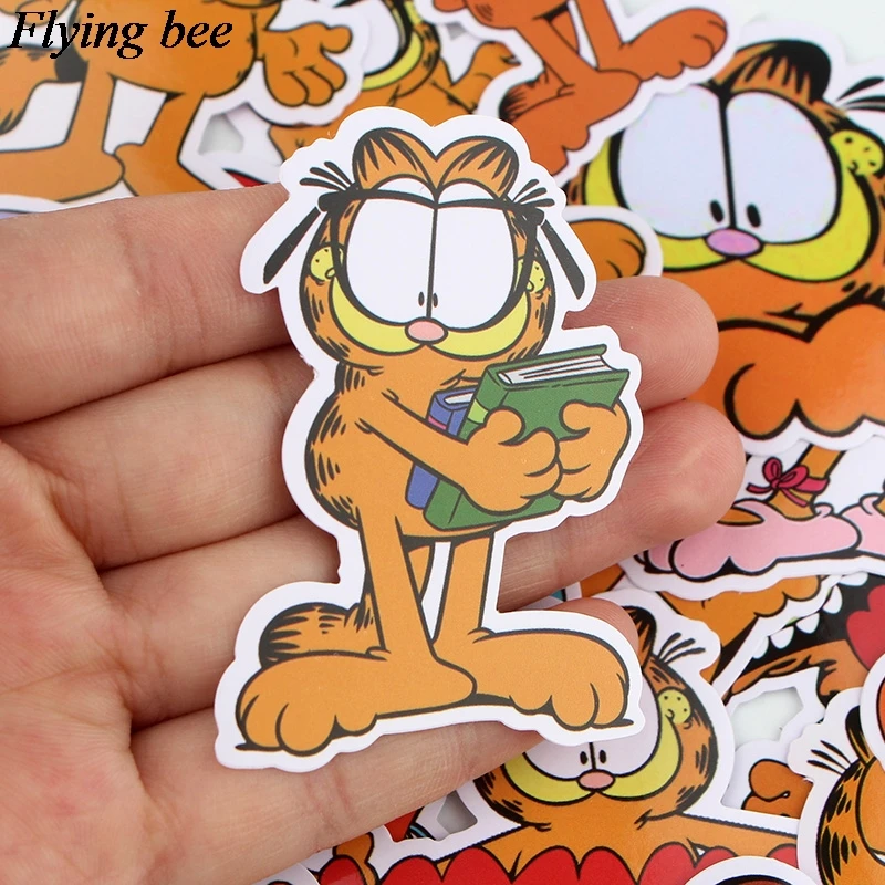 Flyingbee 20 шт. забавные наклейки для кошек ПВХ наклейки для скрапбукинга s для багажа наклейки для ноутбука телефонные наклейки DIY наклейки s подарок X0616