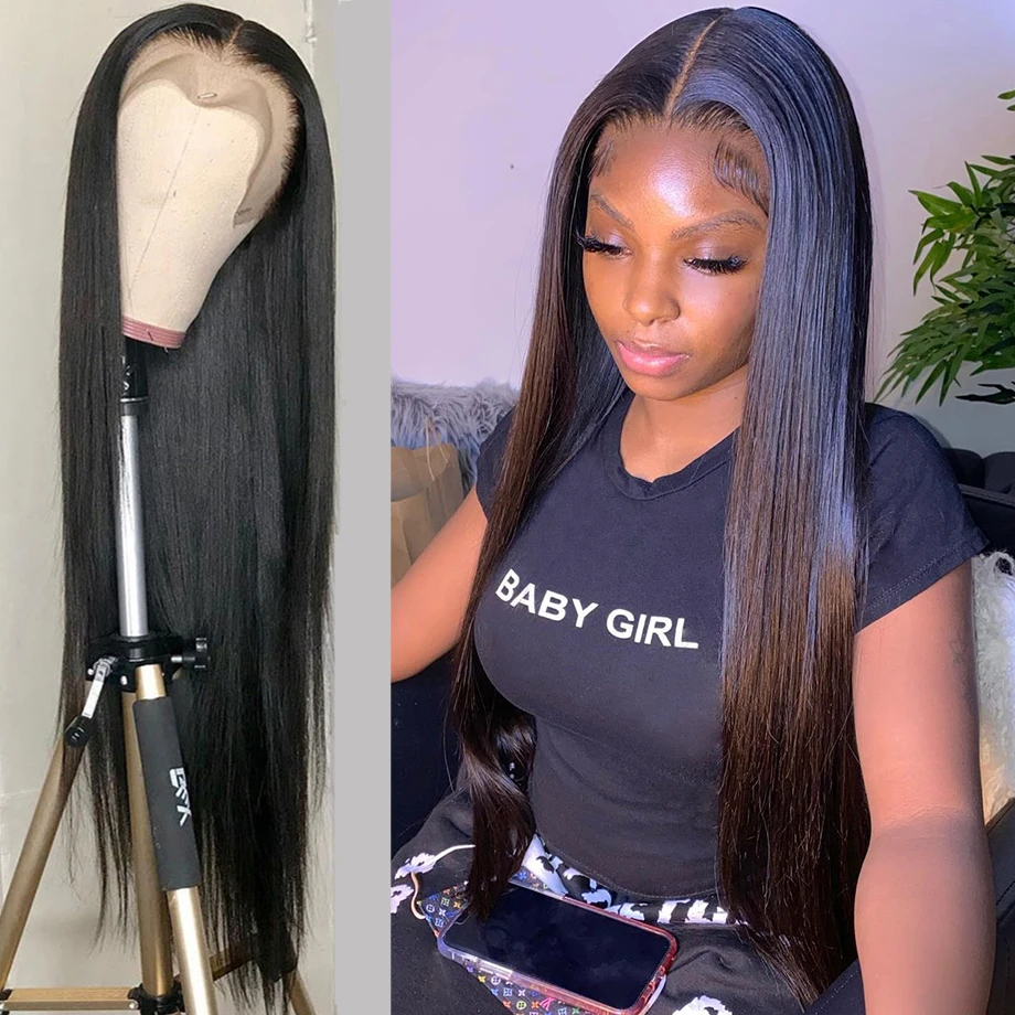 30 32 дюймов человеческие волосы полные парики фронта шнурка Боб передние для