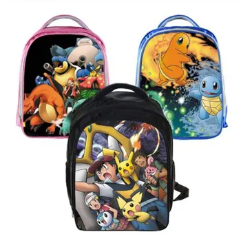 

Pikachu Children School Bags Boys Girls School Backpacks PokeBall Schoolbags Kids Bag