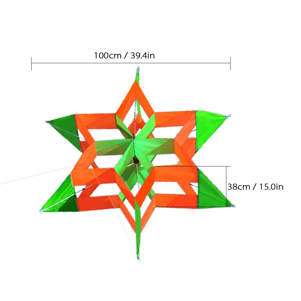 39.4 x 15.0 Inch Colorful Single Line Lotus Kite for Kids and Adults Outdoor Beach Flying Kite with 30m String and Handle