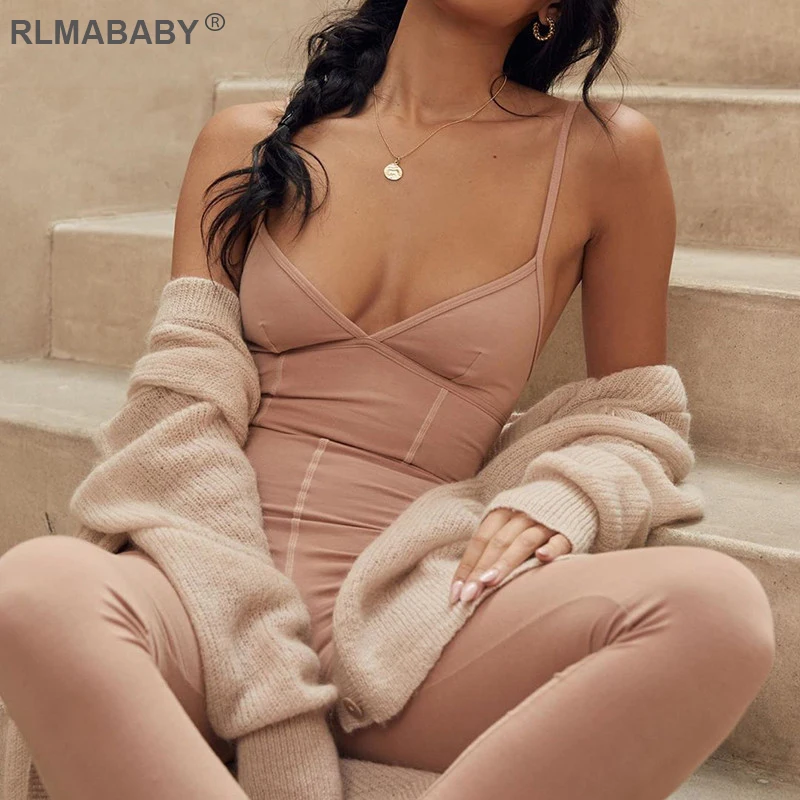 RLMABABY комбинезон на бретельках в полоску, сексуальный хлопковый женский комбинезон с v-образным вырезом, без рукавов, с открытой спиной, комбинезоны, повседневный женский комбинезон