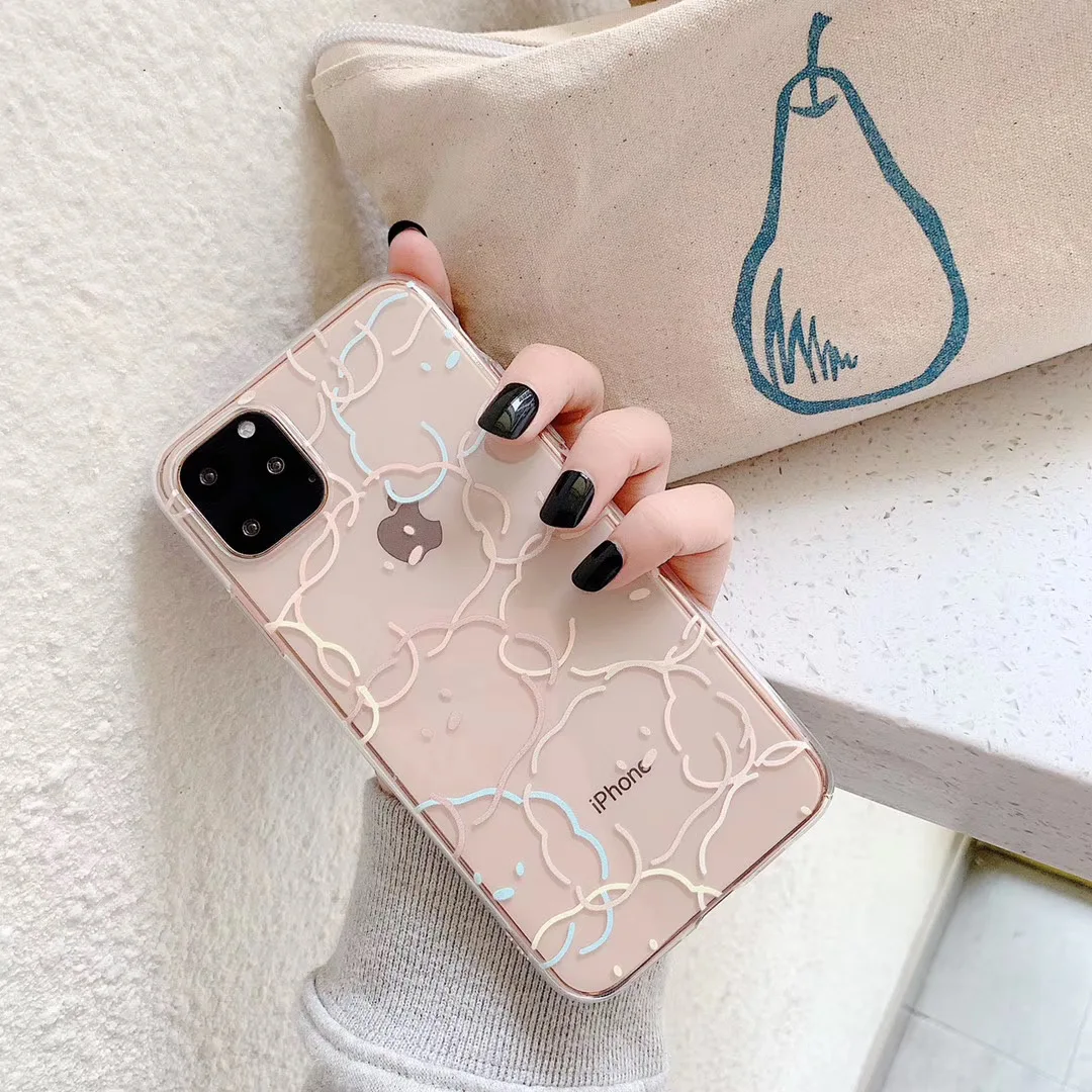 INS милый креативный чехол для телефона с рисунком конфеты линии щенка для iPhone 11 pro MAX Xs MAX Xr X 6 6s 7 8 plus забавная мягкая задняя крышка из ТПУ