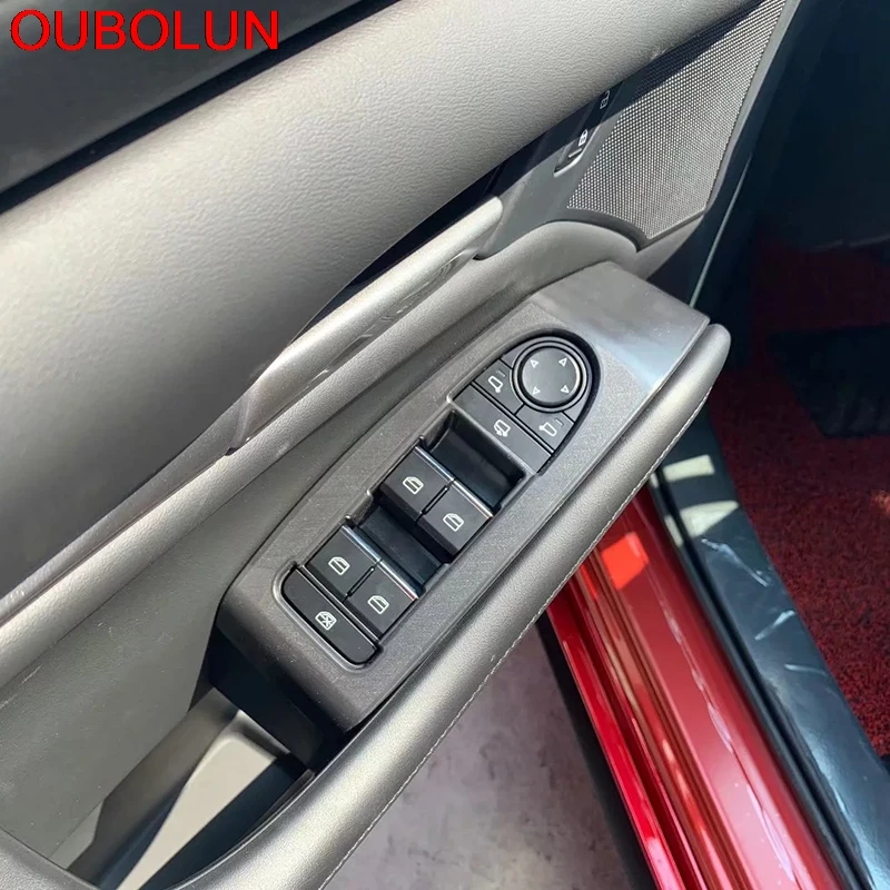 OUBOLUN для Mazda 3 M3 Axela LHD автомобиля внутренняя дверь подлокотник окно Lifer кнопка переключения крышка отделка интерьера Аксессуары ABS