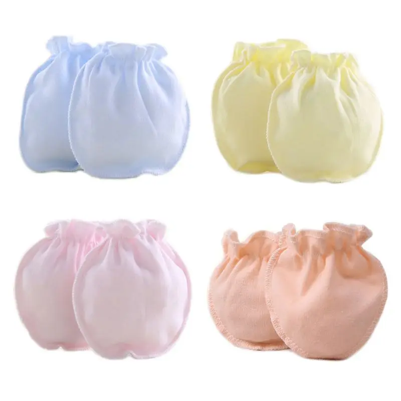 

4 Pairs Newborn Baby Anti Scratch Gloves Infant Protecting Anti-grasping Mittens
