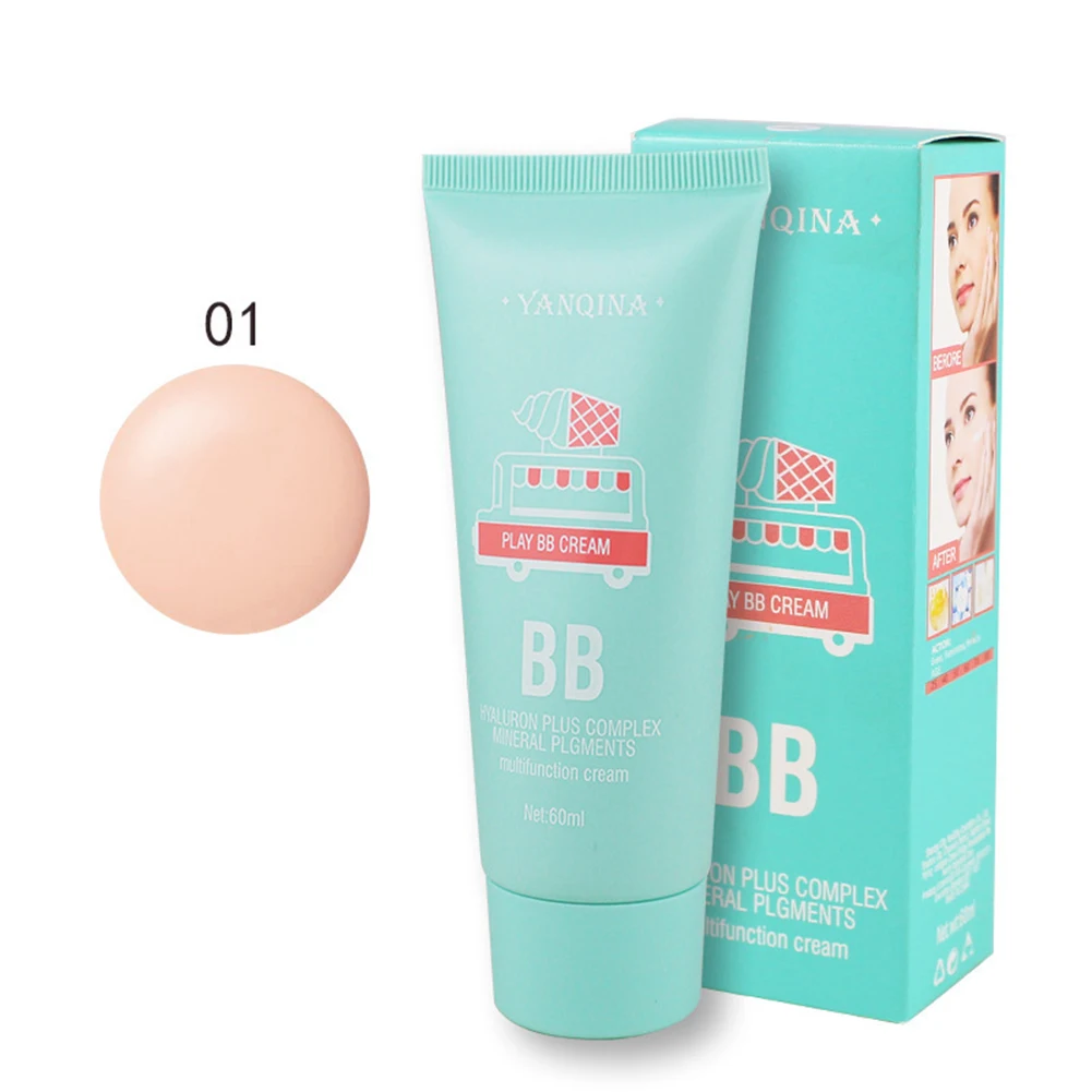 YANQINa Waterproof Lasting Liquid Foundation Blemish Covering Concealer BB Cream Waterproof Long Lasting Moisturizing Blemish