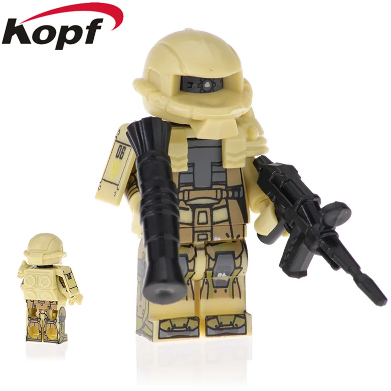 20 шт. мобильный костюм Гандам MS-06S-CA Char's Zaku Кирпичи Строительные блоки Фигурки Рождественские подарки Детские игрушки модель PG2010