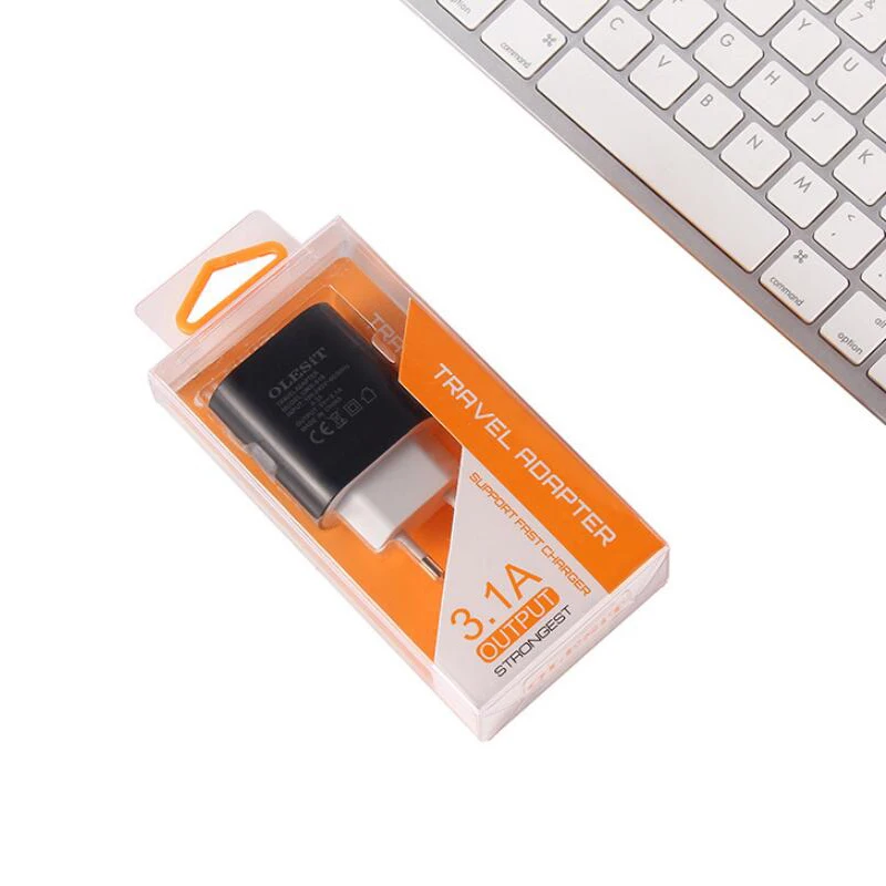 Европейский Союз (ЕС) OLESiT 3.1A 2 порта USB ЕС США вилка Quick Charge 3,0 для iPhone 11 Pro XR XS Max samsung Redmi huawei - Тип штекера: Европейский Союз (ЕС)