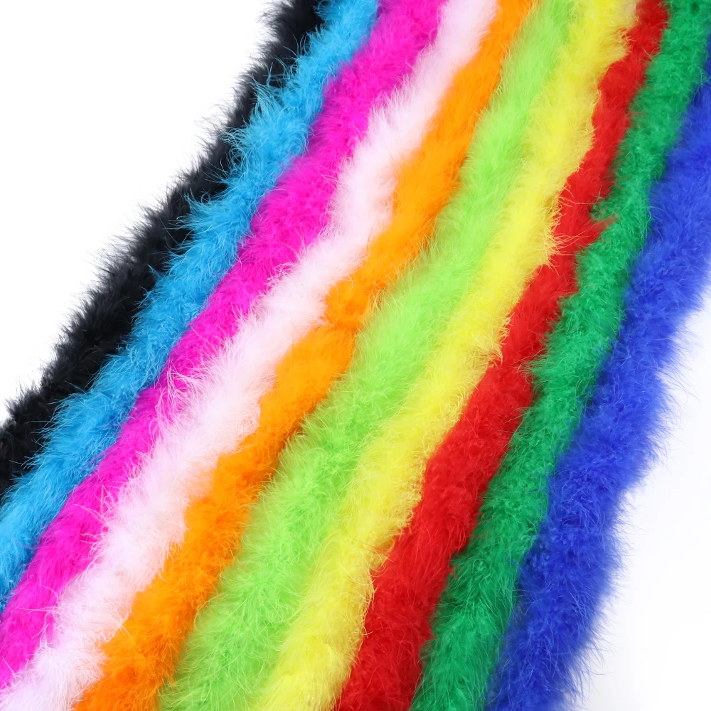 Soft Marabou Feathers Boa Jewelry Crafts Accessories Wedding Party Decoration Stage Props Fuffy Turkey Plume craft feathers natural feathers turkey feathers 20G