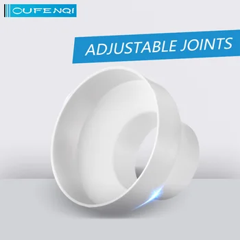 

OUFENQI Plastic ducting reducer air duct ventilation reducer adapter air duct reducer 110mm to 100mm,200mm to 150mm