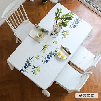 

PVC Table Cloth Rectangular Christmas Tablecloth Waterproof Oilproof Table Cover for Party Wedding Hotel Plastic Table Covers
