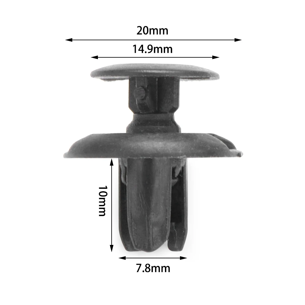 Новинка 20 шт. подкрылок брызговик щит толчок заклепка крепеж бампер фиксатор булавки зажимы для Toyota Mazda Аксессуары для автомобилей Suzuki зажимы