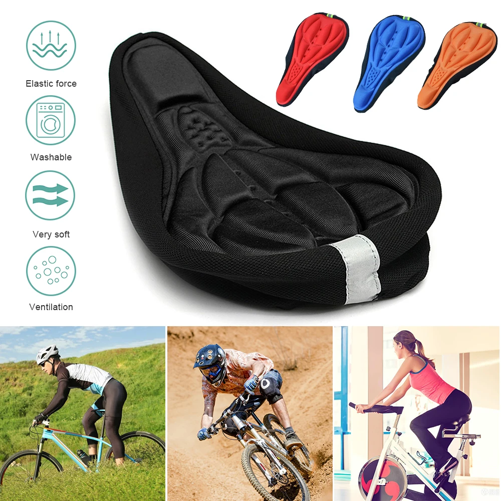 Comfortable Cycling 3D Silicone Gel Pad for Shorts Soft Cotton MTB  Shorts Pad 