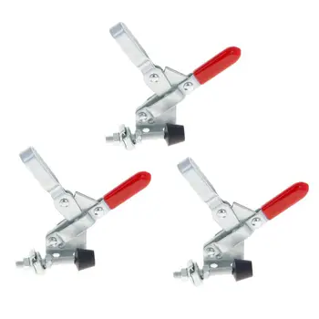 

Hot 1~3pcs 102B 101D 101E Toggle Latch Clamp Galvanized Holding Capacity Vertical Type 100/180 kg Quick Release Hand Tool