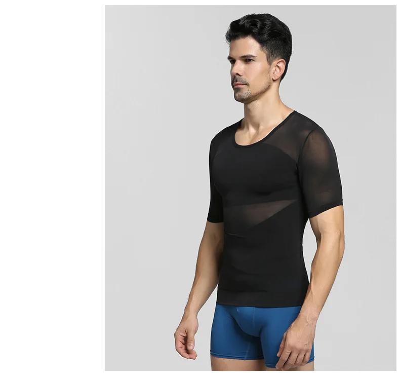 Мужское нижнее белье PRAYGER Body Shaper Грудь корсет Abdo мужчины Корректирующее белье контроль животика Топы