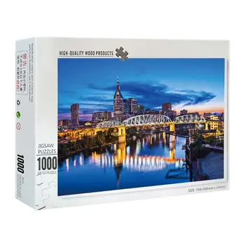 

1000 Pieces rich display of lights Puzzles Wooden Jigsaw Puzzles Floor Puzzle