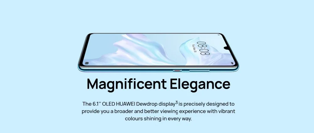 CN Global rom huawei P30, 6 ГБ, 128 ГБ, Kirin 980, смартфон с 50-кратным оптическим зумом, четырехъёмная камера 6,47 дюйма, полноэкранный OLED, NFC, 4200 мАч