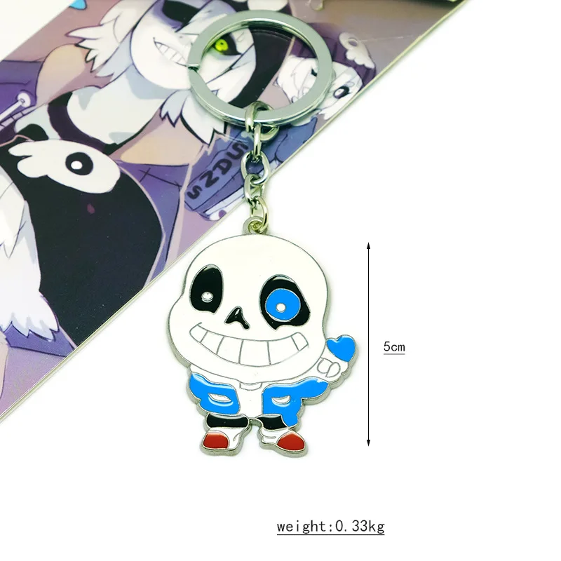 Классические аниме игры Undertale Sans аксессуары для косплея фризк ториель Папирус металлическая ий Брелок с подвеской брелок для ключей игрушки коллекция подарков