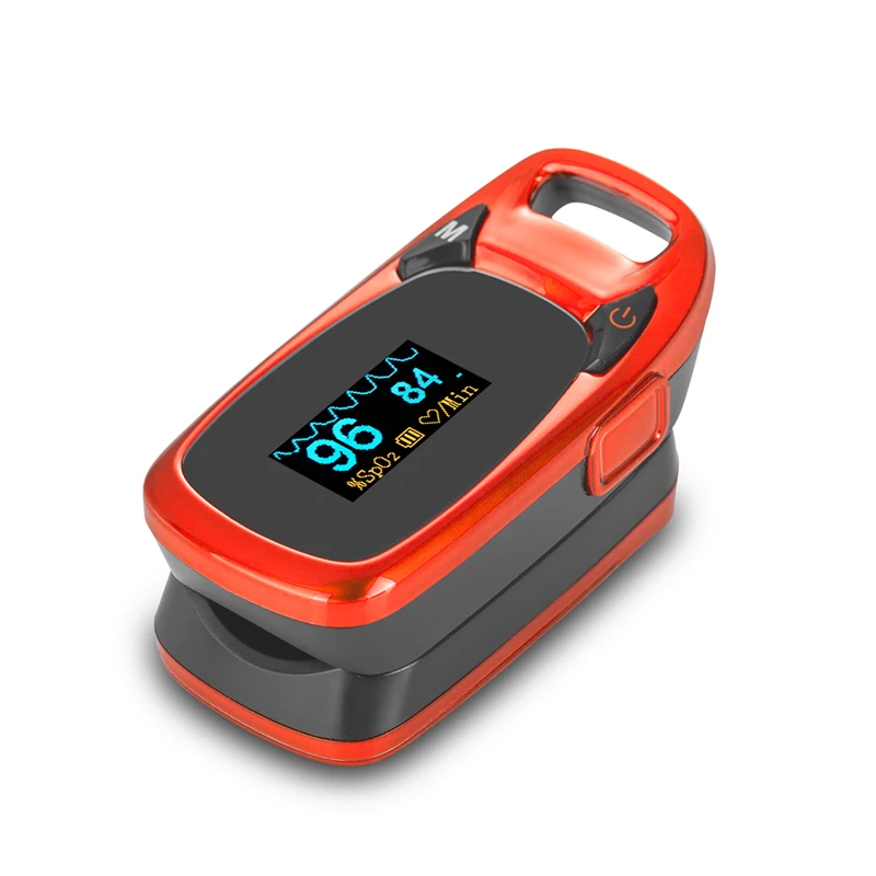 Цифровой Пальчиковый Пульсоксиметр De Dedo Pulso Oximetro Saturometro SPO2 PR портативный Пульсоксиметр кислорода в крови одобрено FDA CE - Цвет: orange color