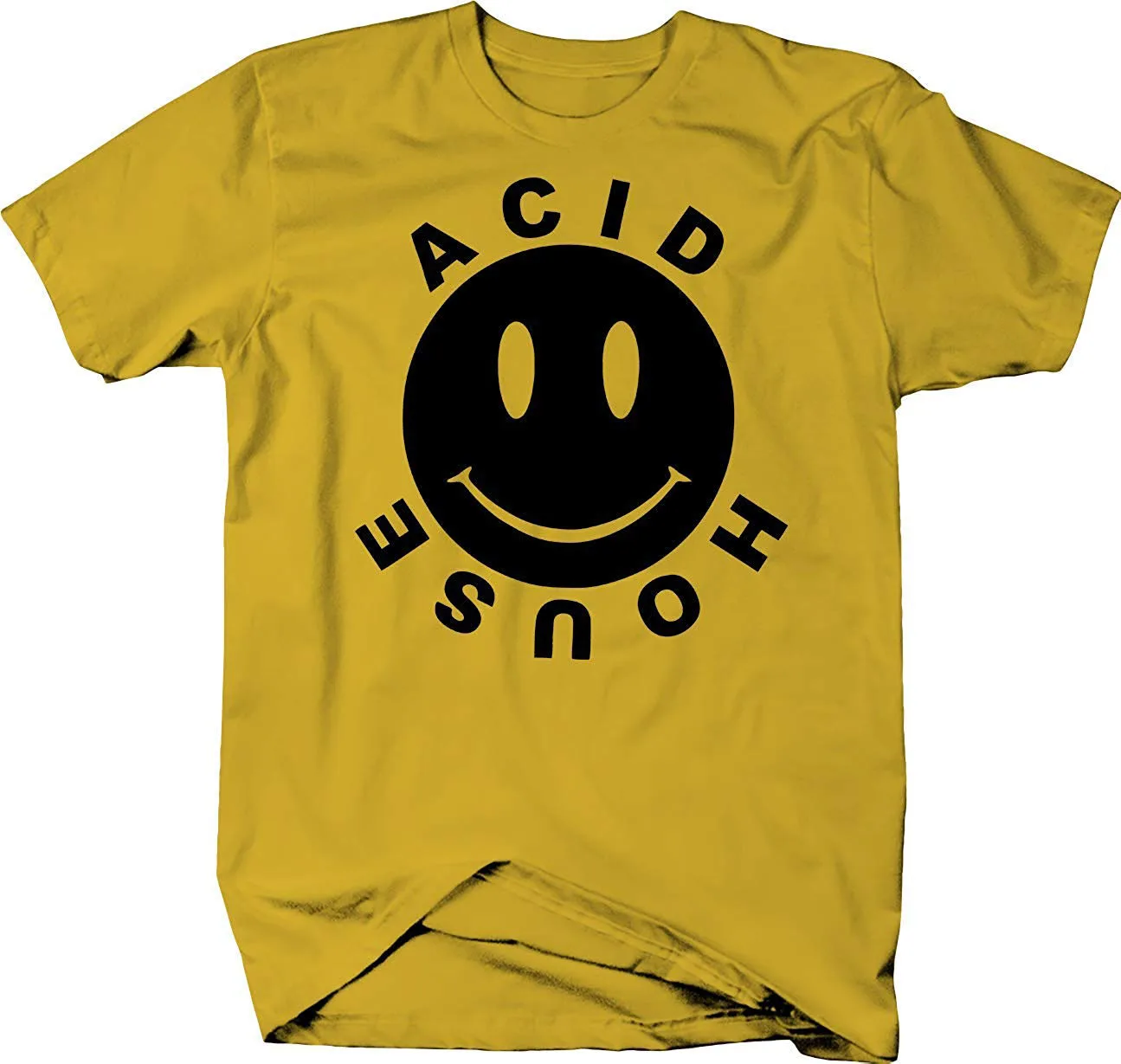 Acid House Techno Smile Happy Face цветная футболка брендовые Модные топы |