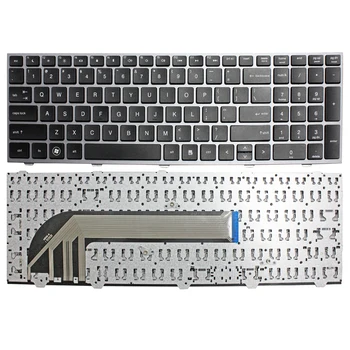 

For Hp Probook 4540s 4545s 4740s 4745s 639396-3181 701485-00 Keyboard With Frame Silver