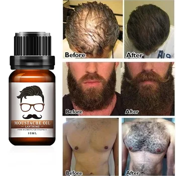 

10ml Professional Beard Growth Enhancer Beard Essential Oil Men Hair Barbe Facial Nutrition Moustache Grow Men Strength Beard