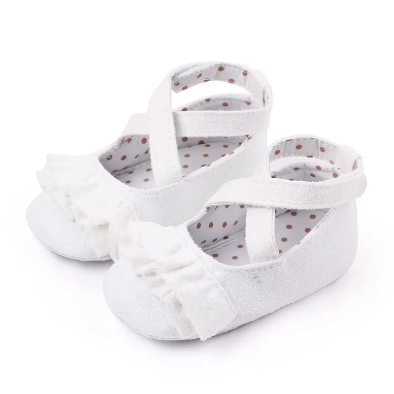 New Baby Girls Princesss Shoes Newborn Flower Crib Shoes Soft Sole Baby First Walkers Infants Antislip Shoes