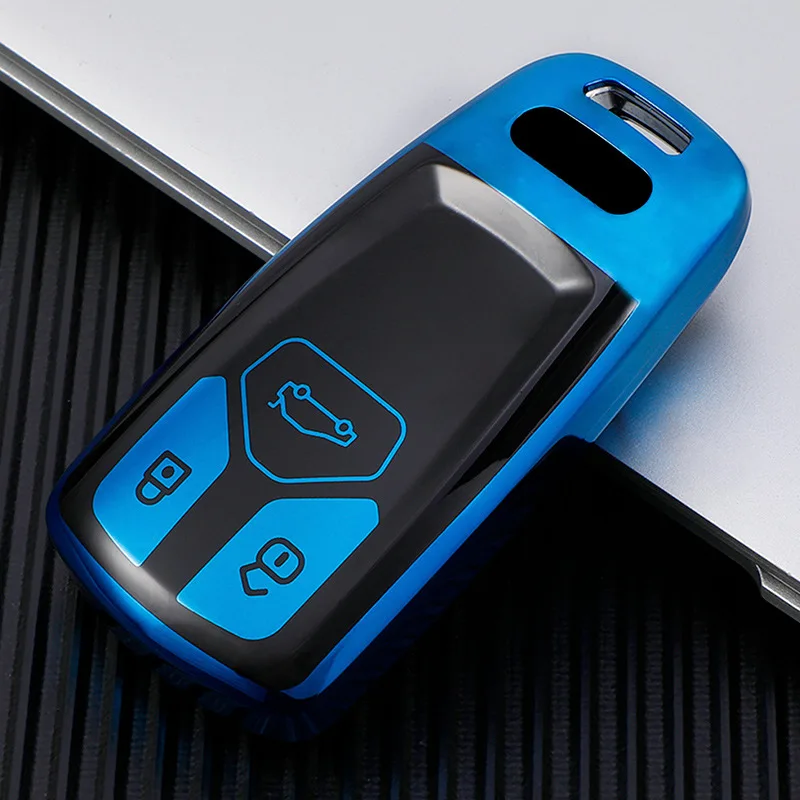 TPU Car Key Case bag for Audi A4 A4L A5 A6L QT S5 S7 Q7 TTS Smart Remote Fob Protector Cover Pouch Keychain Bag Auto Accessories |