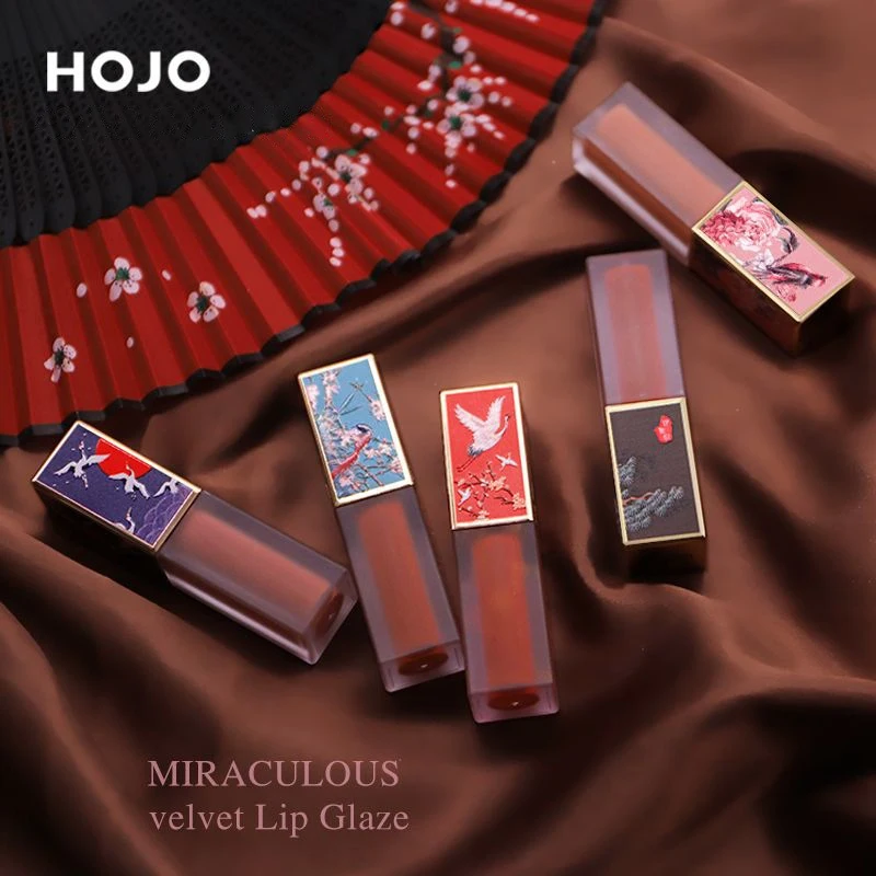 5 Color Chinese Style Lip Gloss Matte Lipstick Moisturizing Waterproof